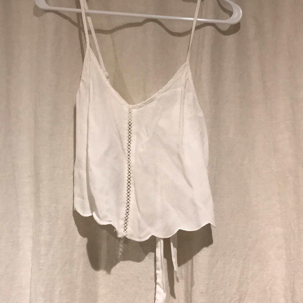 White crop top